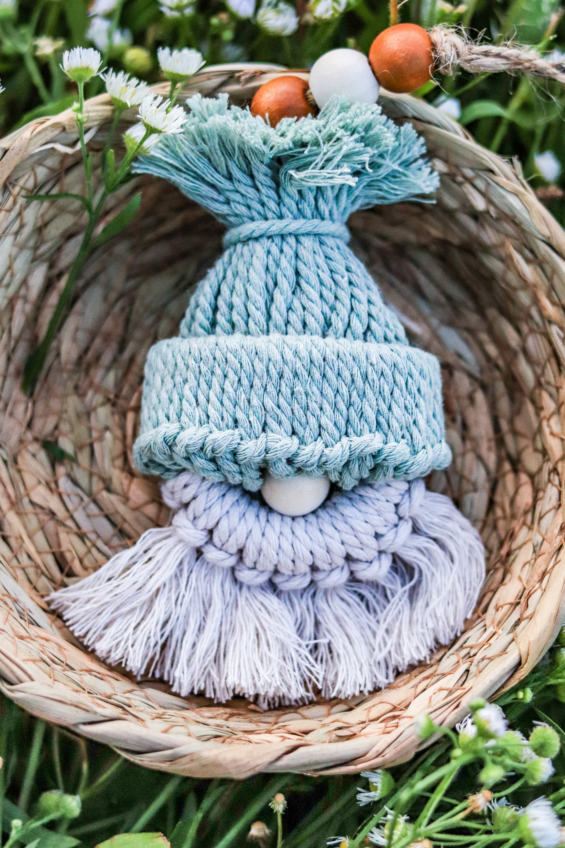 Macramé Gnome Bag Charms